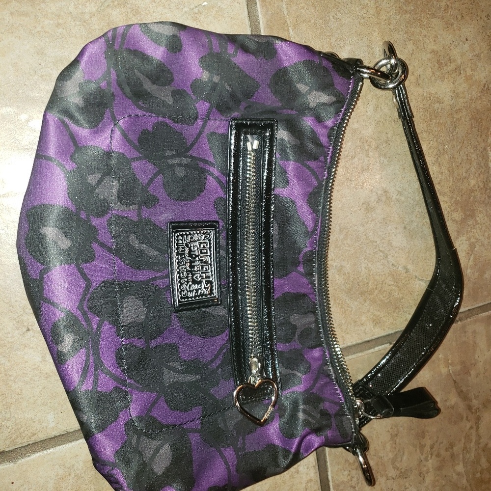 Poppy Purple Coach purse